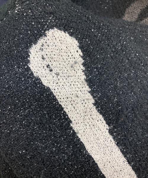 glamb（グラム）glamb (グラム) Skeleton Cardigan ブラック×ホワイト サイズ:Lの古着・服飾アイテム