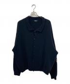 chronoizmクロノイズム）の古着「COLLARED CARDIGAN」｜ブラック