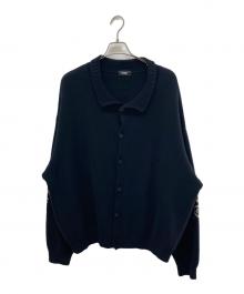chronoizm（クロノイズム）の古着「COLLARED CARDIGAN」｜ブラック