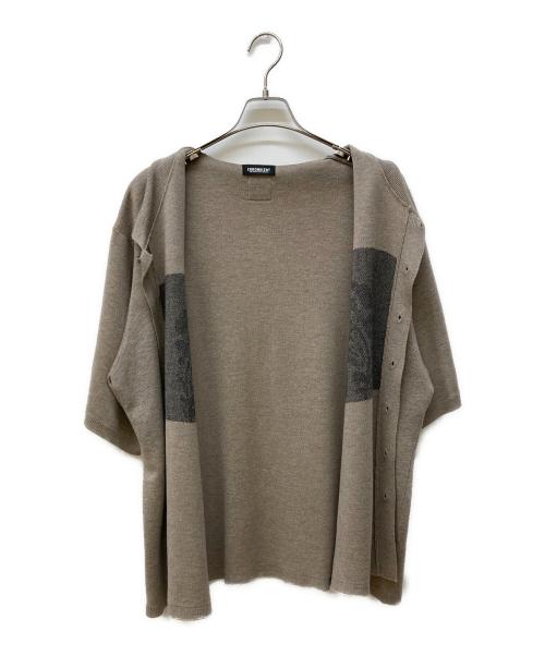 chronoizm（クロノイズム）CHRONOIZM (クロノイズム) FLOWER KNIT ベージュ サイズ:XXLの古着・服飾アイテム