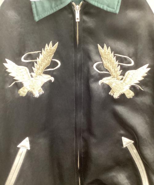 Maison MIHARA YASUHIRO（メゾン ミハラ ヤスヒロ）Maison MIHARA YASUHIRO (メゾン ミハラ ヤスヒロ) REVERSIBLE BLOUSON ブラック×グリーン サイズ:50の古着・服飾アイテム