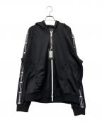 DSQUARED2ディースクエアード）の古着「ARM LINE LOGO TAPE TRACK JACKET」｜ブラック