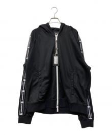 DSQUARED2（ディースクエアード）の古着「ARM LINE LOGO TAPE TRACK JACKET」｜ブラック