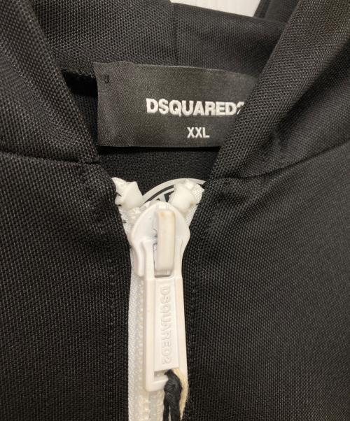 DSQUARED2（ディースクエアード）DSQUARED2 (ディースクエアード) ARM LINE LOGO TAPE TRACK JACKET ブラック サイズ:XXLの古着・服飾アイテム