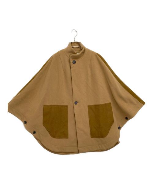 KAMISHIMA CHINAMI（カミシマチナミ）KAMISHIMA CHINAMI (カミシマチナミ) ケープ キャメル サイズ:38の古着・服飾アイテム