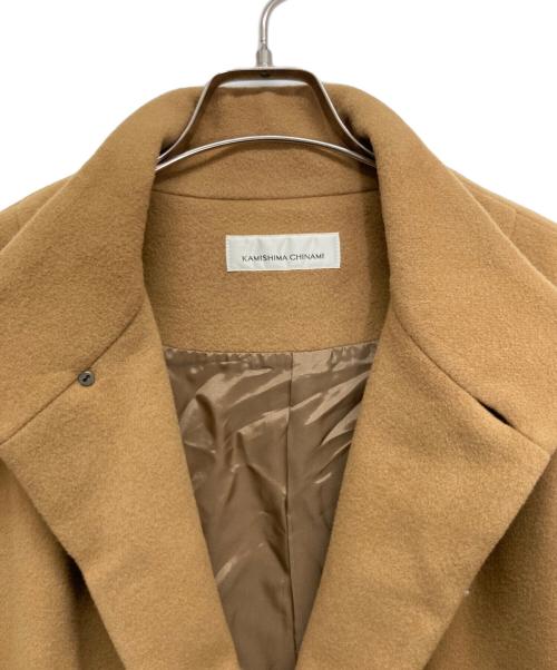 KAMISHIMA CHINAMI（カミシマチナミ）KAMISHIMA CHINAMI (カミシマチナミ) ケープ キャメル サイズ:38の古着・服飾アイテム