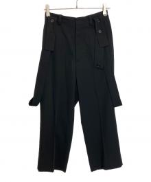 MARNI（マルニ）の古着「トロピカルウールサスペンダーパンツ」｜ブラック