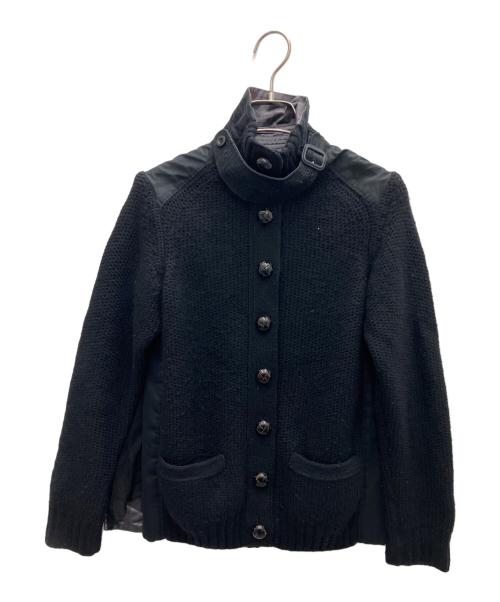 sacai（サカイ）sacai (サカイ) ウールニットジャケット ブラック サイズ:1の古着・服飾アイテム