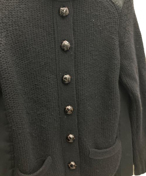 sacai（サカイ）sacai (サカイ) ウールニットジャケット ブラック サイズ:1の古着・服飾アイテム