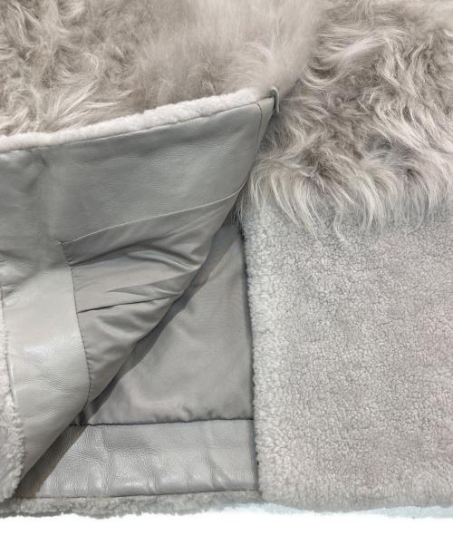 DAMA collection（ダーマコレクション）DAMA collection (ダーマコレクション) カシミヤファー&ラムファー フード付きジレ　 ベージュ サイズ:1の古着・服飾アイテム