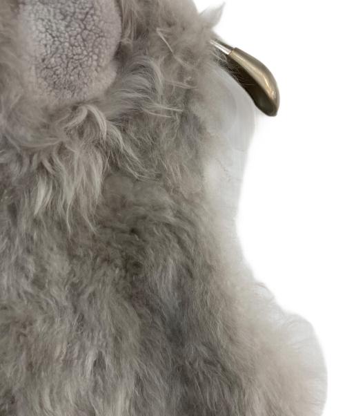 DAMA collection（ダーマコレクション）DAMA collection (ダーマコレクション) カシミヤファー&ラムファー フード付きジレ　 ベージュ サイズ:1の古着・服飾アイテム