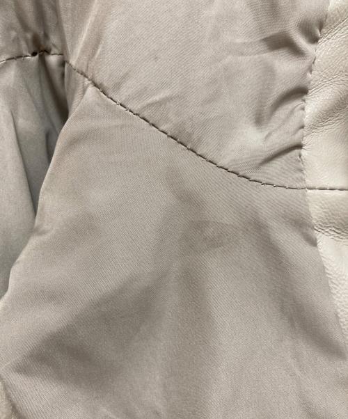 DAMA collection（ダーマコレクション）DAMA collection (ダーマコレクション) カシミヤファー&ラムファー フード付きジレ　 ベージュ サイズ:1の古着・服飾アイテム