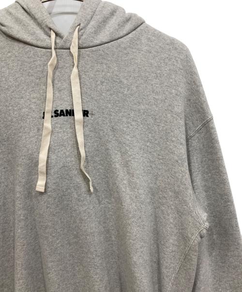 JIL SANDER+（ジルサンダープラス）JIL SANDER+ (ジルサンダープラス) ロゴフーディ グレー サイズ:Lの古着・服飾アイテム