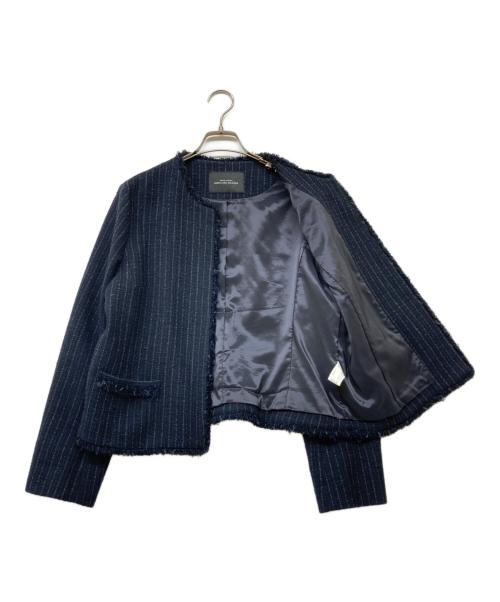 green label relaxing（グリーンレーベルリラクシング）green label relaxing (グリーンレーベルリラクシング) ツイードジャケット/スカートセット ネイビー サイズ:44の古着・服飾アイテム