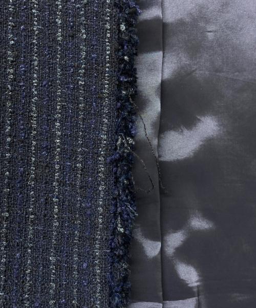 green label relaxing（グリーンレーベルリラクシング）green label relaxing (グリーンレーベルリラクシング) ツイードジャケット/スカートセット ネイビー サイズ:44の古着・服飾アイテム