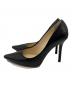 JIMMY CHOO (ジミーチュウ) ポインテッドトゥヒールパンプス ブラック サイズ:35 1/2：12000円