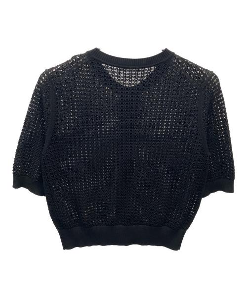 theory luxe（セオリーリュクス）theory luxe (セオリーリュクス) メッシュカーディガン ブラック サイズ:40の古着・服飾アイテム