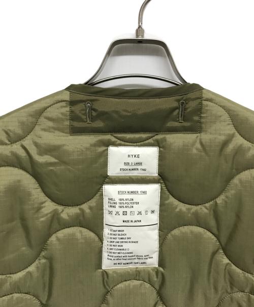 HYKE（ハイク）HYKE (ハイク) QUILTED LINER JACKET オリーブ サイズ:3の古着・服飾アイテム