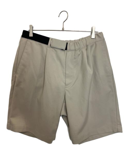 Graphpaper（グラフペーパー）Graphpaper (グラフペーパー) Stretch Kersey Wide Chef Shorts ベージュ サイズ:Freeの古着・服飾アイテム