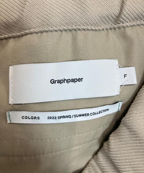 Graphpaper（グラフペーパー）Graphpaper (グラフペーパー) Stretch Kersey Wide Chef Shorts ベージュ サイズ:Freeの古着・服飾アイテム