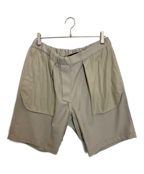 Graphpaper（グラフペーパー）Graphpaper (グラフペーパー) Stretch Kersey Wide Chef Shorts ベージュ サイズ:Freeの古着・服飾アイテム