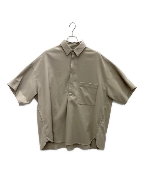Graphpaper（グラフペーパー）Graphpaper (グラフペーパー) Stretch Kersey Short Yoke Sleeve Shirt ベージュ サイズ:Ｆの古着・服飾アイテム
