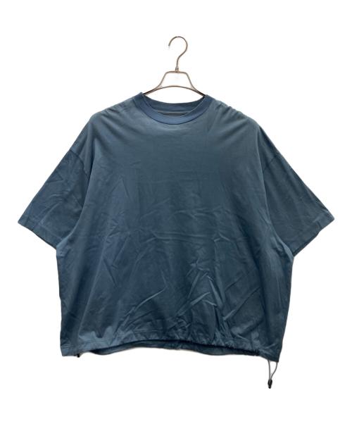 is-ness（イズネス）is-ness (イズネス) BALLOON SHORT SLEEVE T-SHIRT ブルー サイズ:Lの古着・服飾アイテム