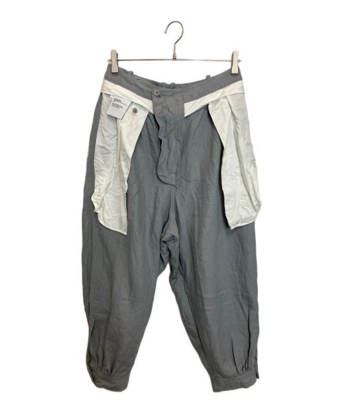 HED MEYNER（ヘドメイナー）HED MEYNER (ヘドメイナー) CUFFED TROUSERS グレー サイズ:Mの古着・服飾アイテム