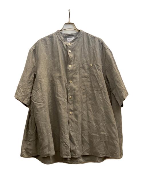 Hed Mayner（ヘド メイナー）Hed Mayner (ヘド メイナー) 3PLEATS SHORT SLEEVE SHIRT グレー サイズ:XSの古着・服飾アイテム