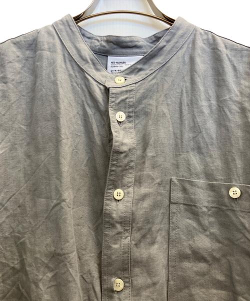 Hed Mayner（ヘド メイナー）Hed Mayner (ヘド メイナー) 3PLEATS SHORT SLEEVE SHIRT グレー サイズ:XSの古着・服飾アイテム