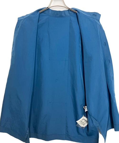HOMME PLISSE ISSEY MIYAKE（オム プリッセ イッセイ ミヤケ）HOMME PLISSE ISSEY MIYAKE (オム プリッセ イッセイ ミヤケ) PACKABLE SHIRT ブルー サイズ:3の古着・服飾アイテム