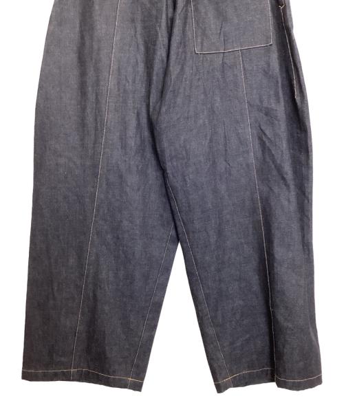 SAGE NATION（セイジ ネーション）SAGE NATION (セイジ ネーション) DENIM BOX PLEAT TROUSER インディゴ サイズ:Sの古着・服飾アイテム