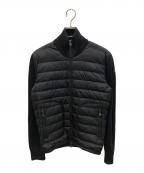 MONCLERモンクレール）の古着「CARDIGAN TRICOT ニット切替ダウンジャケット」｜ブラック