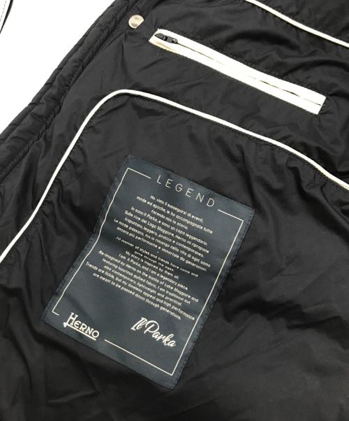HERNO（ヘルノ）HERNO (ヘルノ) LEGEND ウォーターレペレントストレッチライトナイロンN-3Bダウンコート ブラック サイズ:44の古着・服飾アイテム