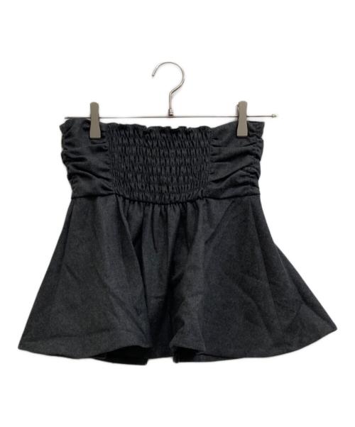 Spick and Span（スピック＆スパン）Spick and Span (スピックアンドスパン) サキソニーペプラムビスチェ グレー サイズ:表記無しの古着・服飾アイテム