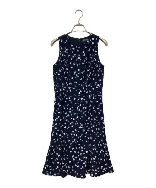 LAUREN RALPH LAUREN（ローレンラルフローレン）LAUREN RALPH LAUREN (ローレンラルフローレン) ノースリーブワンピース ネイビーの古着・服飾アイテム