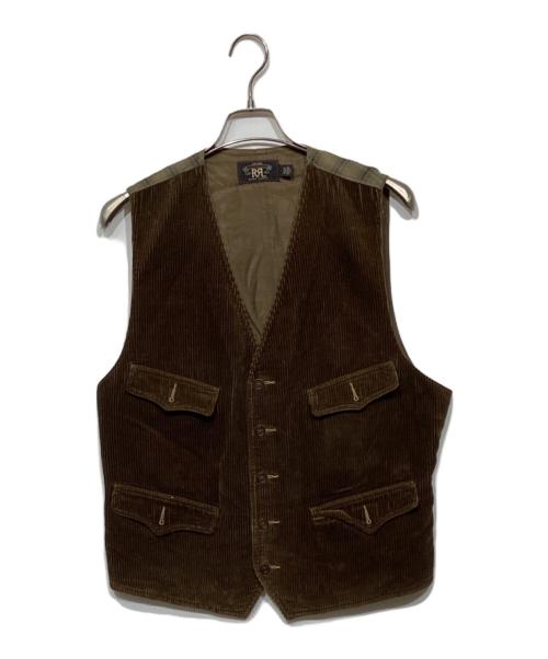 RRL（ダブルアールエル）RRL (ダブルアールエル) コーデュロイベスト ブラウン サイズ:Lの古着・服飾アイテム