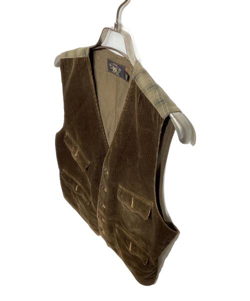 RRL（ダブルアールエル）RRL (ダブルアールエル) コーデュロイベスト ブラウン サイズ:Lの古着・服飾アイテム