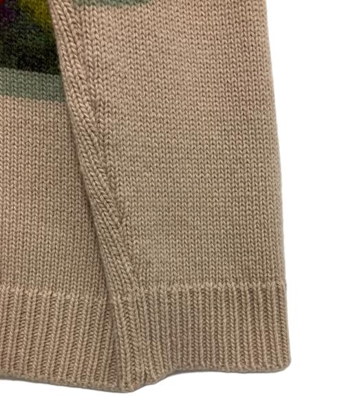 VALENTINO（ヴァレンティノ）VALENTINO (ヴァレンティノ) 転写プリントクルーネックセーター ベージュ サイズ:XXSの古着・服飾アイテム