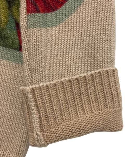 VALENTINO（ヴァレンティノ）VALENTINO (ヴァレンティノ) 転写プリントクルーネックセーター ベージュ サイズ:XXSの古着・服飾アイテム