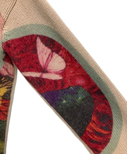 VALENTINO（ヴァレンティノ）VALENTINO (ヴァレンティノ) 転写プリントクルーネックセーター ベージュ サイズ:XXSの古着・服飾アイテム