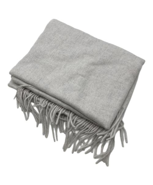 UNITED ARROWS（ユナイテッドアローズ）UNITED ARROWS (ユナイテッドアローズ) ソリッド カシミヤ ストール グレーの古着・服飾アイテム