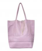 PRODOTTO ARTIGIANALEプロドットアルティジャナーレ）の古着「レザートートバッグ」｜ラベンダー