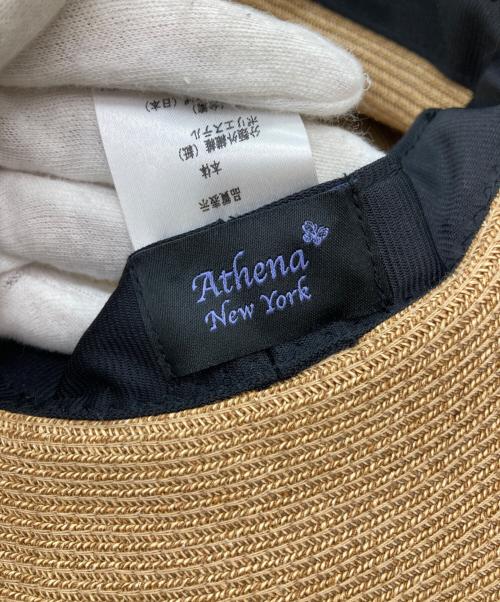 Athena NEW YORK（アシーナニューヨーク）Athena NEW YORK (アシーナニューヨーク) AMACA Camila Hat ナチュラルの古着・服飾アイテム