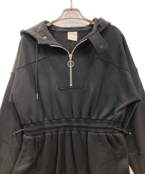 WM（ダブルエム）WM (ダブルエム) フーデッドワンピース ブラック サイズ:FREEの古着・服飾アイテム