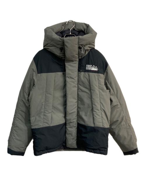 FIRST DOWN（ファーストダウン）FIRST DOWN (ファーストダウン) ダウンジャケット カーキ サイズ:Lの古着・服飾アイテム