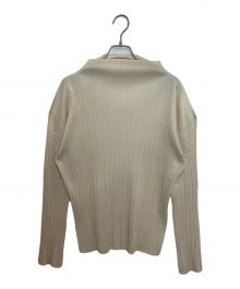 PLEATS PLEASE（プリーツプリーズ）の古着「フリルカットソー」｜アイボリー