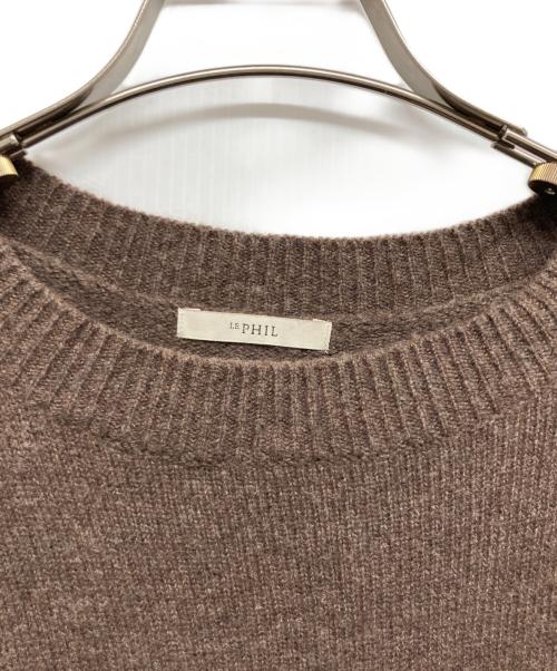 LE PHIL（ル フィル）LE PHIL (ル フィル) ウールカシミアニット ブラウン サイズ:1の古着・服飾アイテム