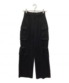 GIUNON（ジウノン）の古着「drawstring cargo pants」｜ブラック