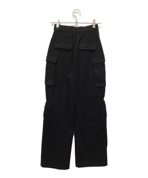 GIUNON（ジウノン）GIUNON (ジウノン) drawstring cargo pants ブラックの古着・服飾アイテム